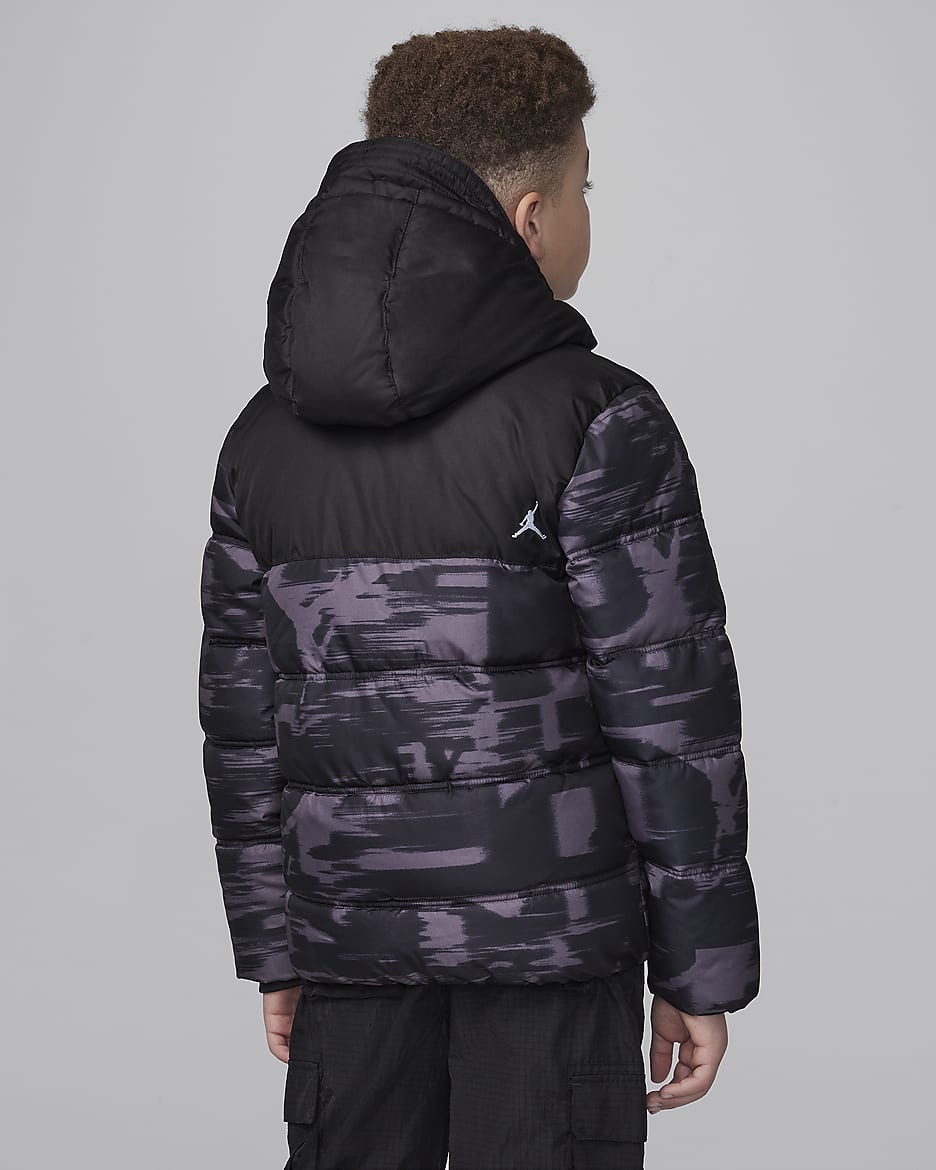 Faux down jacket top